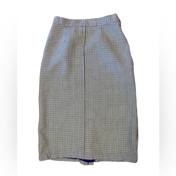 Vintage Snyder Craft Wool Checkered Pencil Skirt - Picture 2 of 14